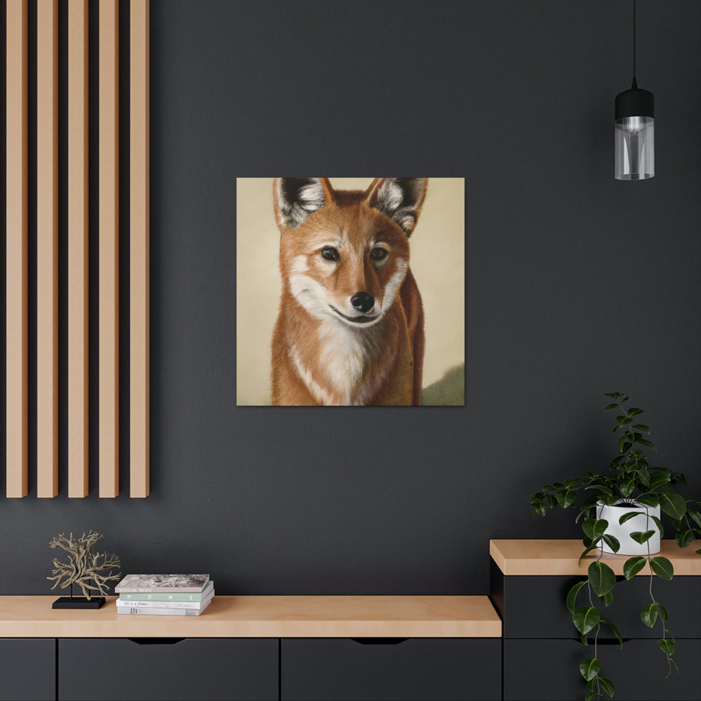 Dhole in Hyperrealism - Canvas