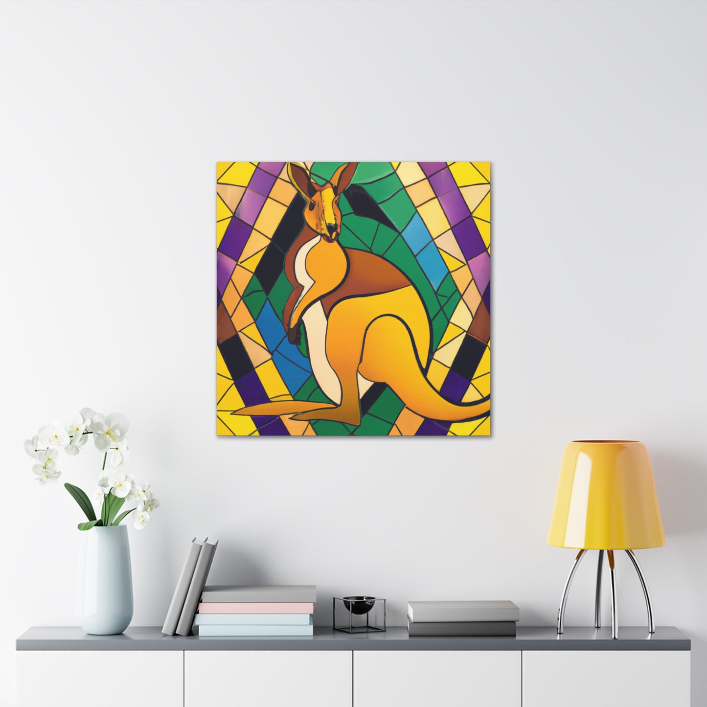 "Wallaby in Regalia" - Canvas