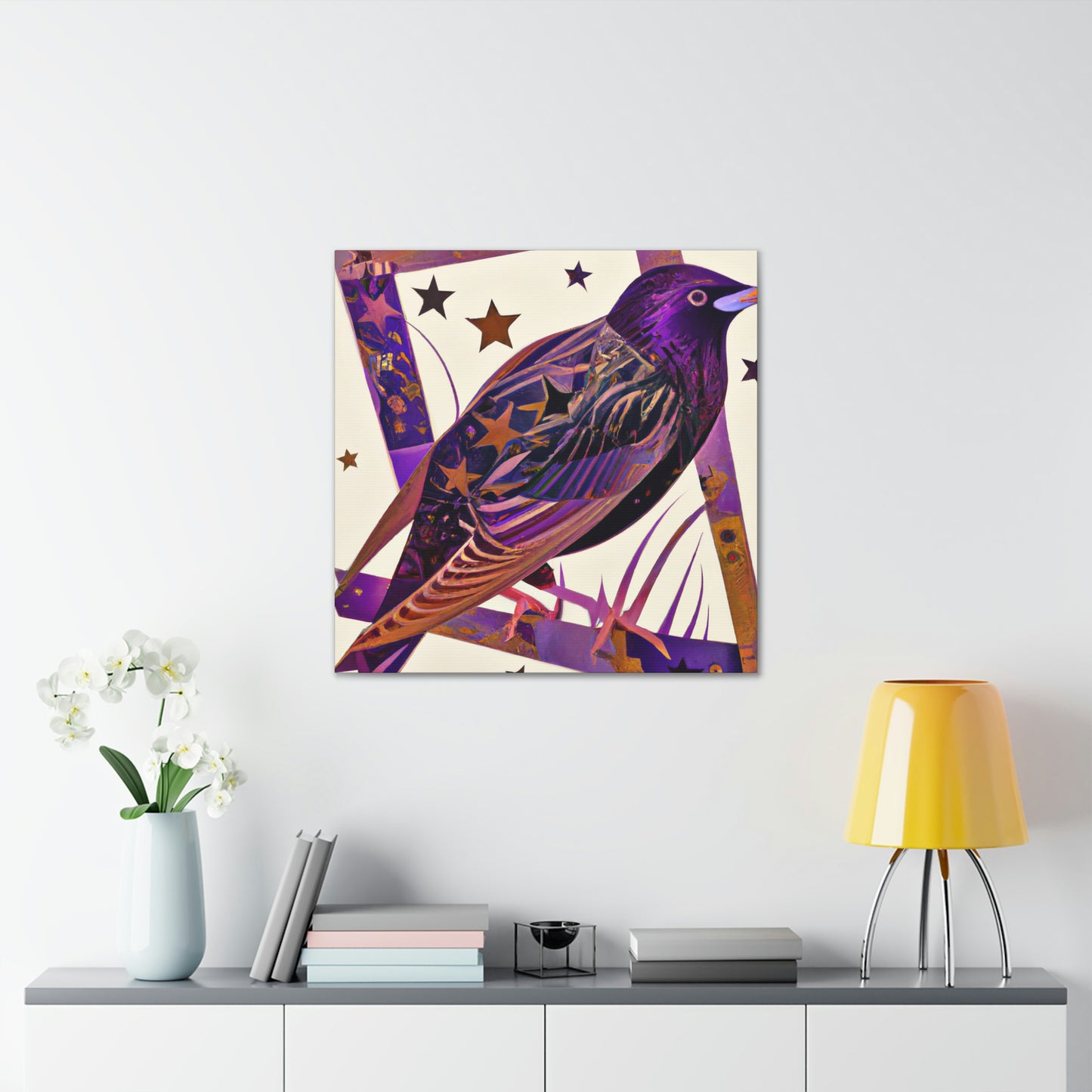 "Starling Art Deco Dream" - Canvas