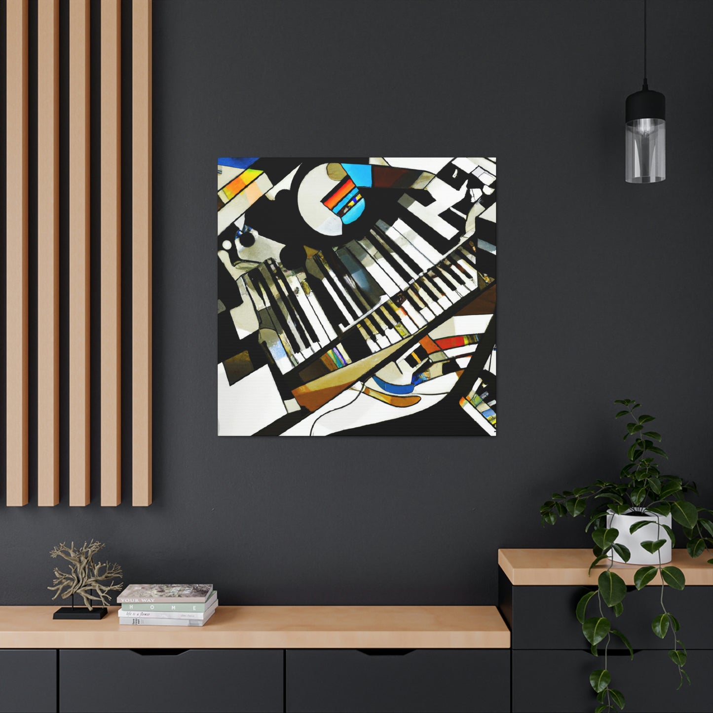 "Piano Sonata in Blue" - Canvas