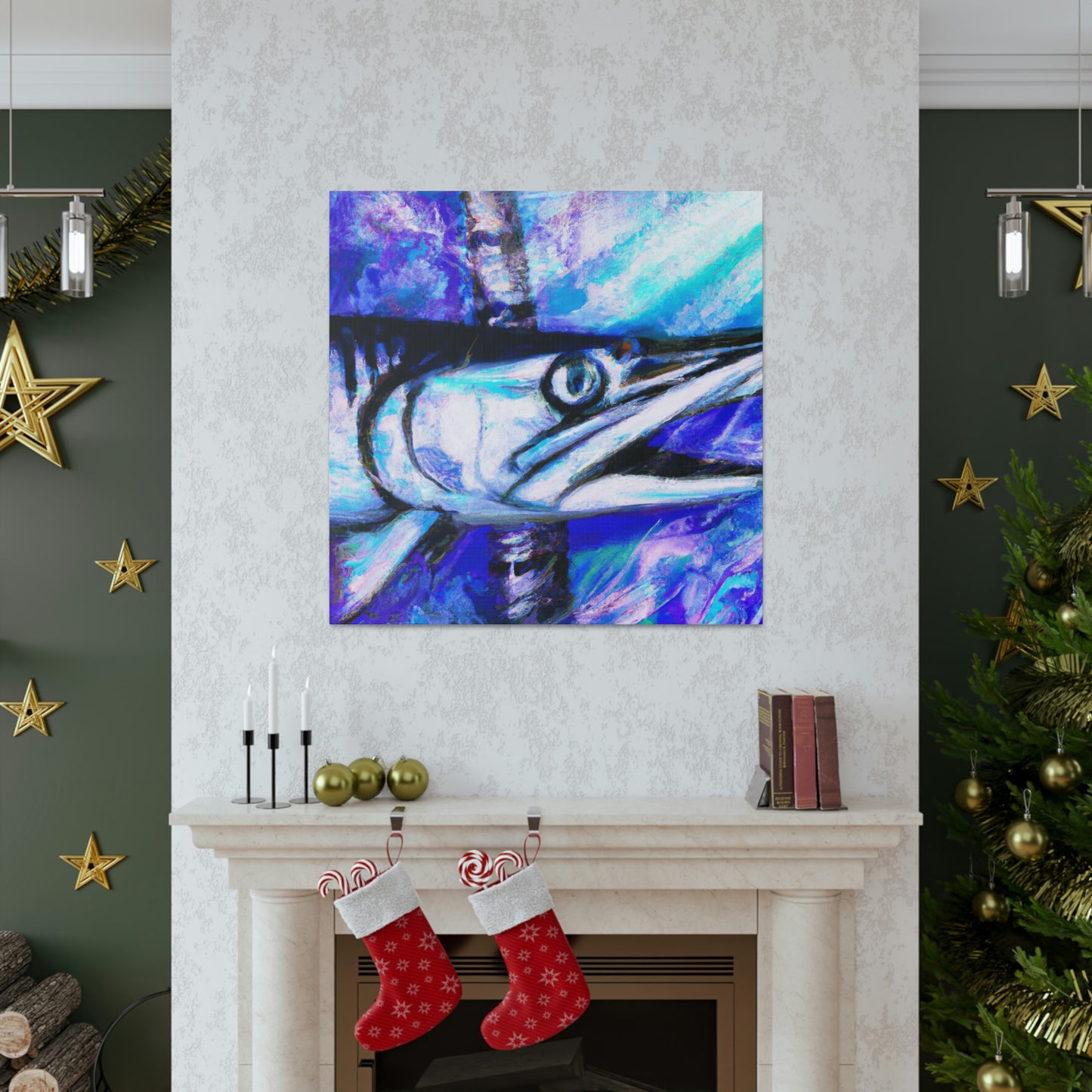 "Barracuda in Expressionism" - Canvas