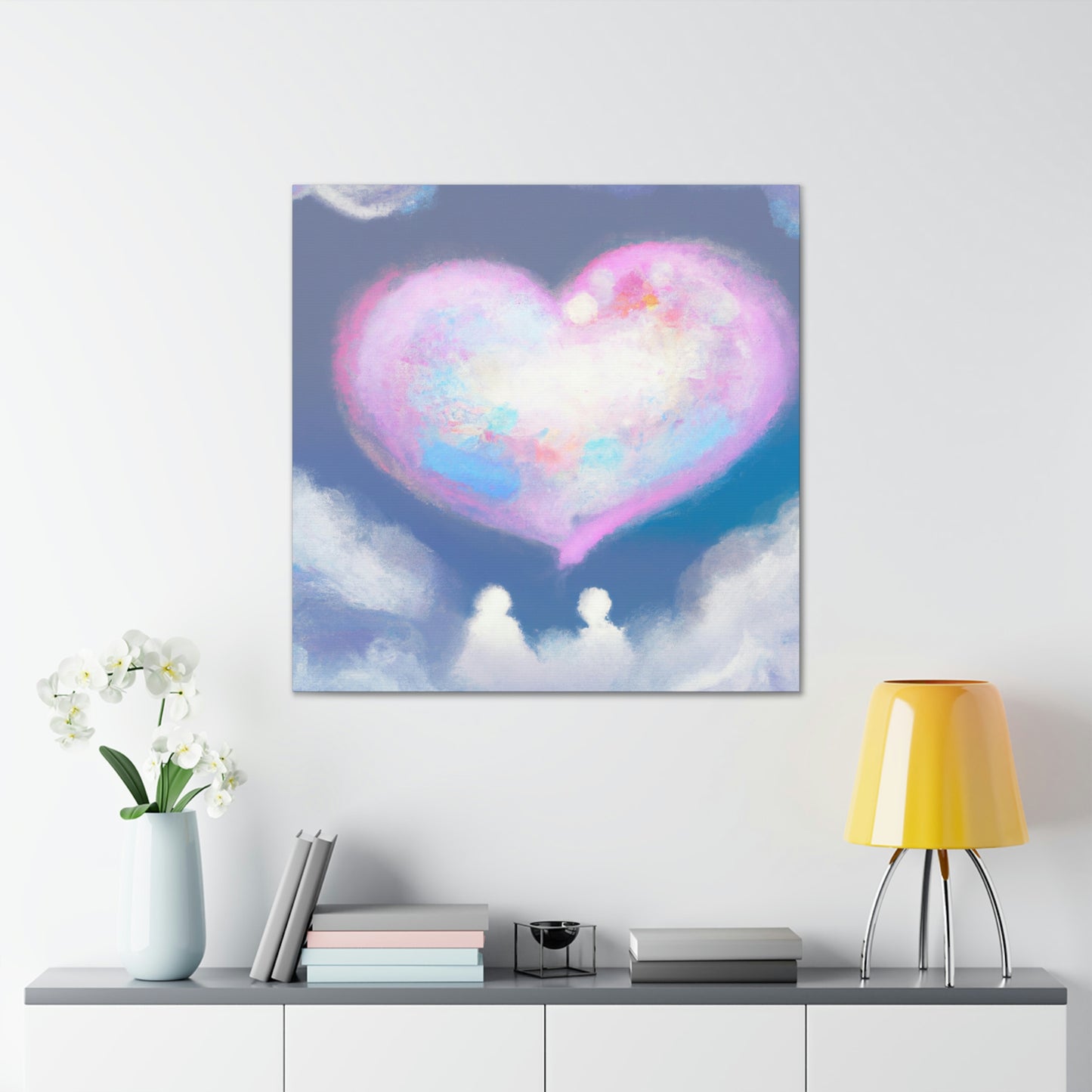 Hearts in Heaven's Clouds - Canvas