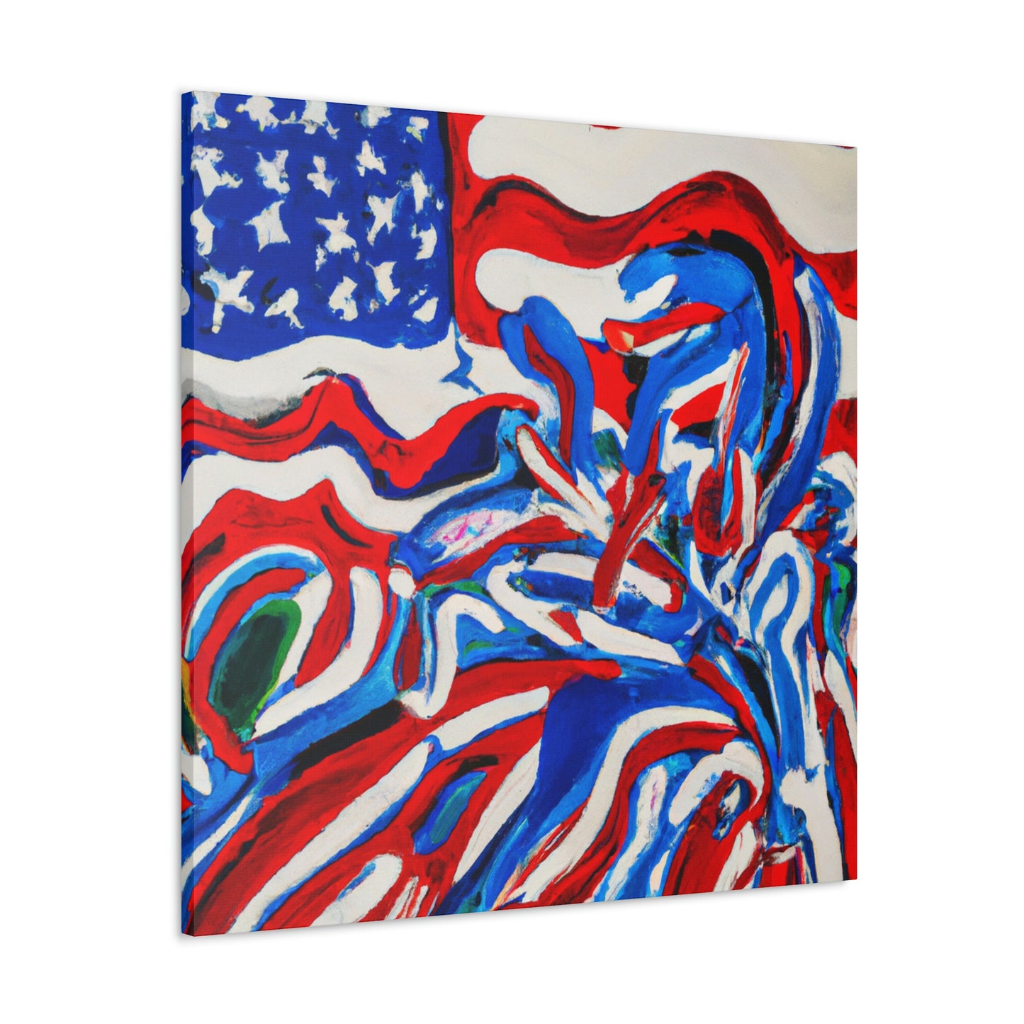 "Flag of Dreams Unfurled" - Canvas