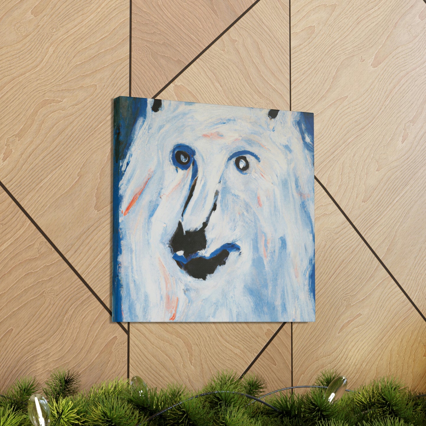 "Arctic Wolf's Silence" - Canvas