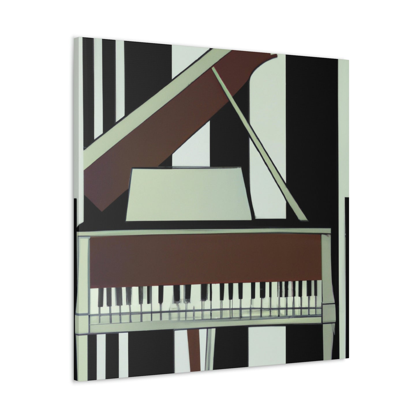 "Piano's Artful Cadence" - Canvas