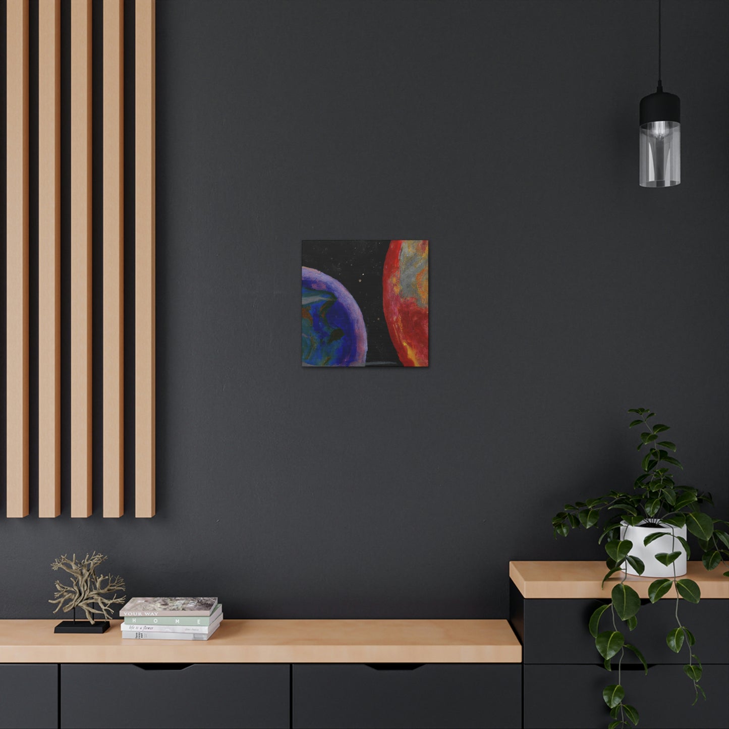 Earth's Cosmic Colors - Canvas