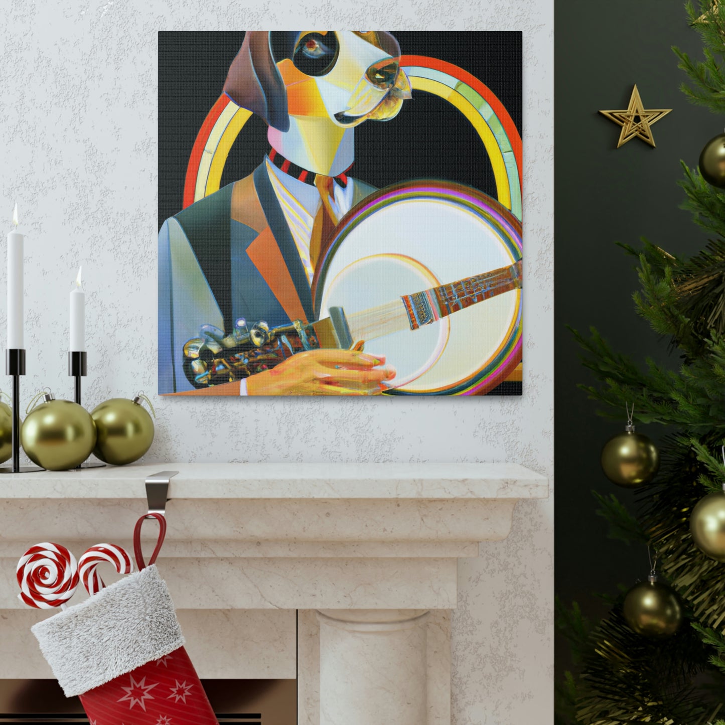 "Banjo Strumming Sunshine" - Canvas