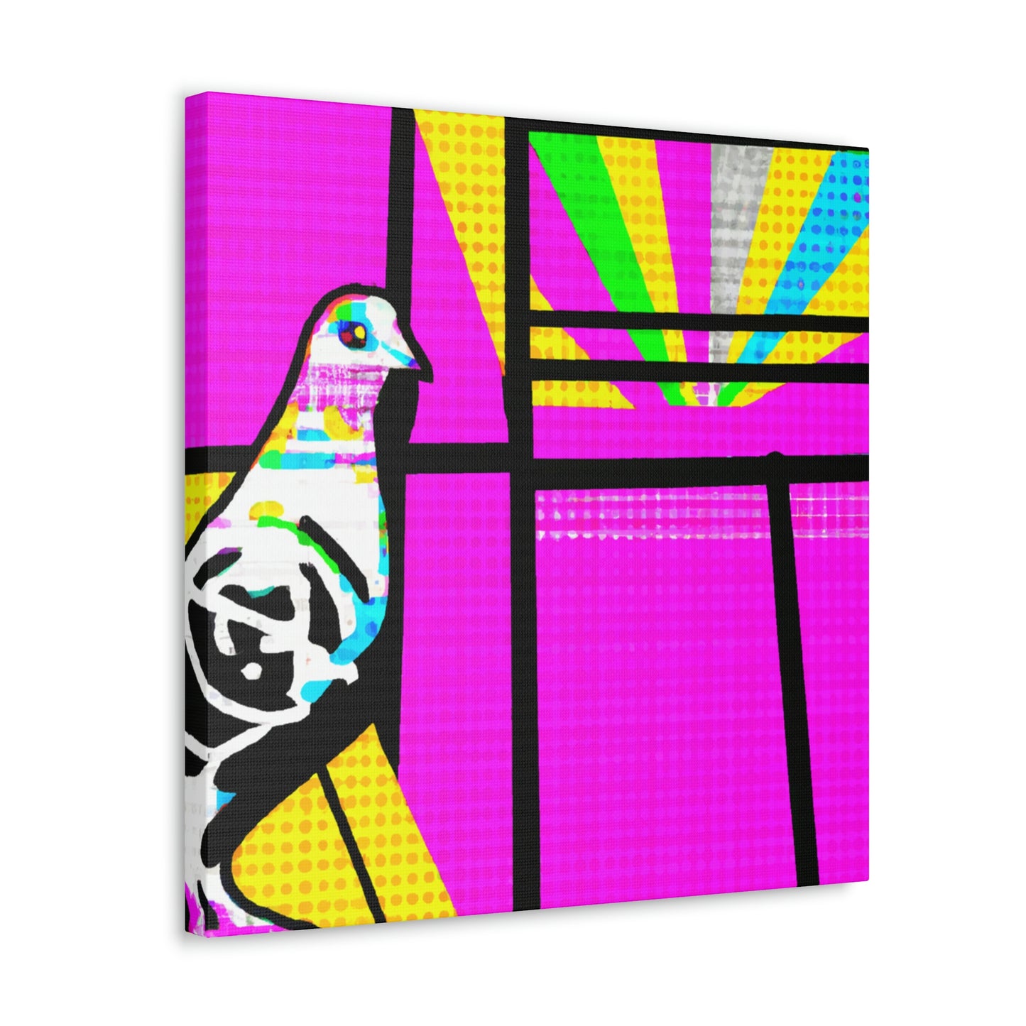 Pigeons in Flightpainting - Canvas