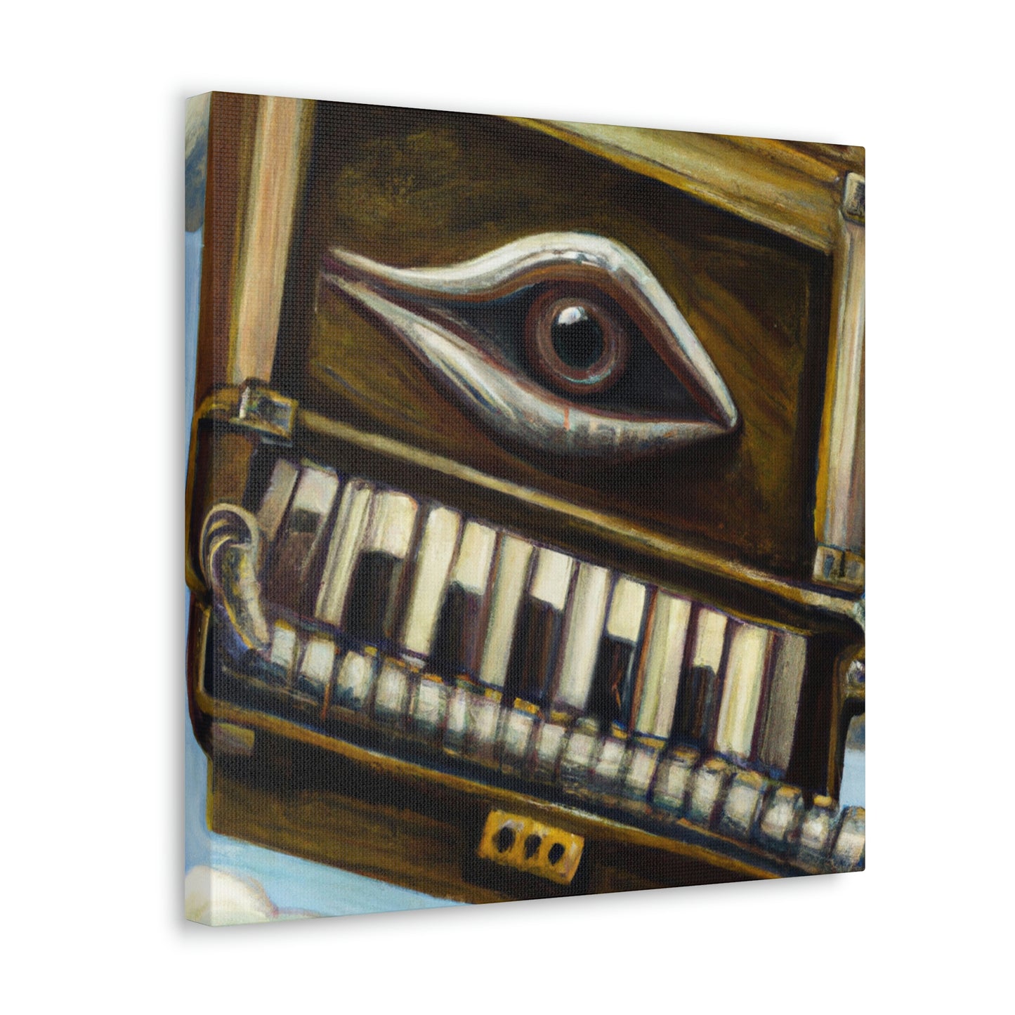 "Harmonica's Surreal Melody" - Canvas