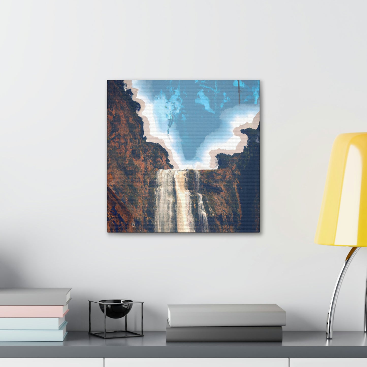 "The Mighty Waterfall Scene" - Canvas