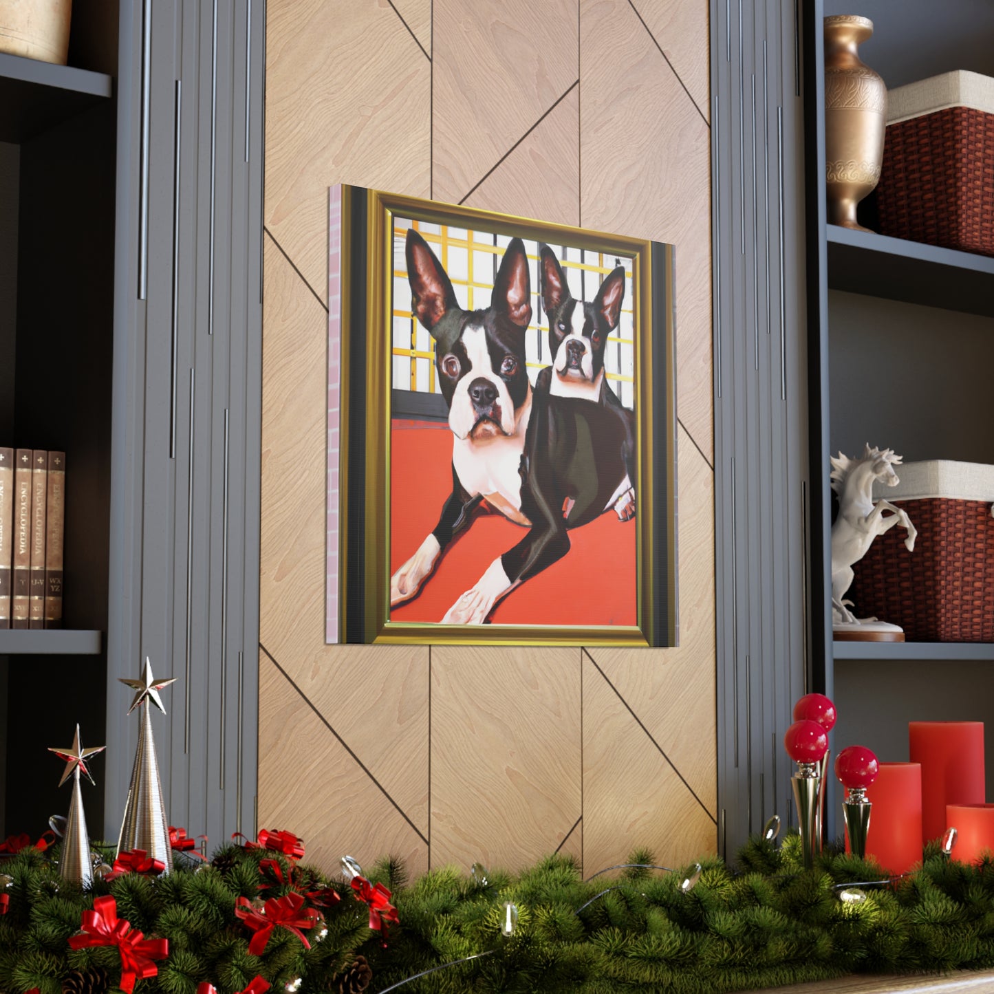 "Boston Terrier Brilliance" - Canvas