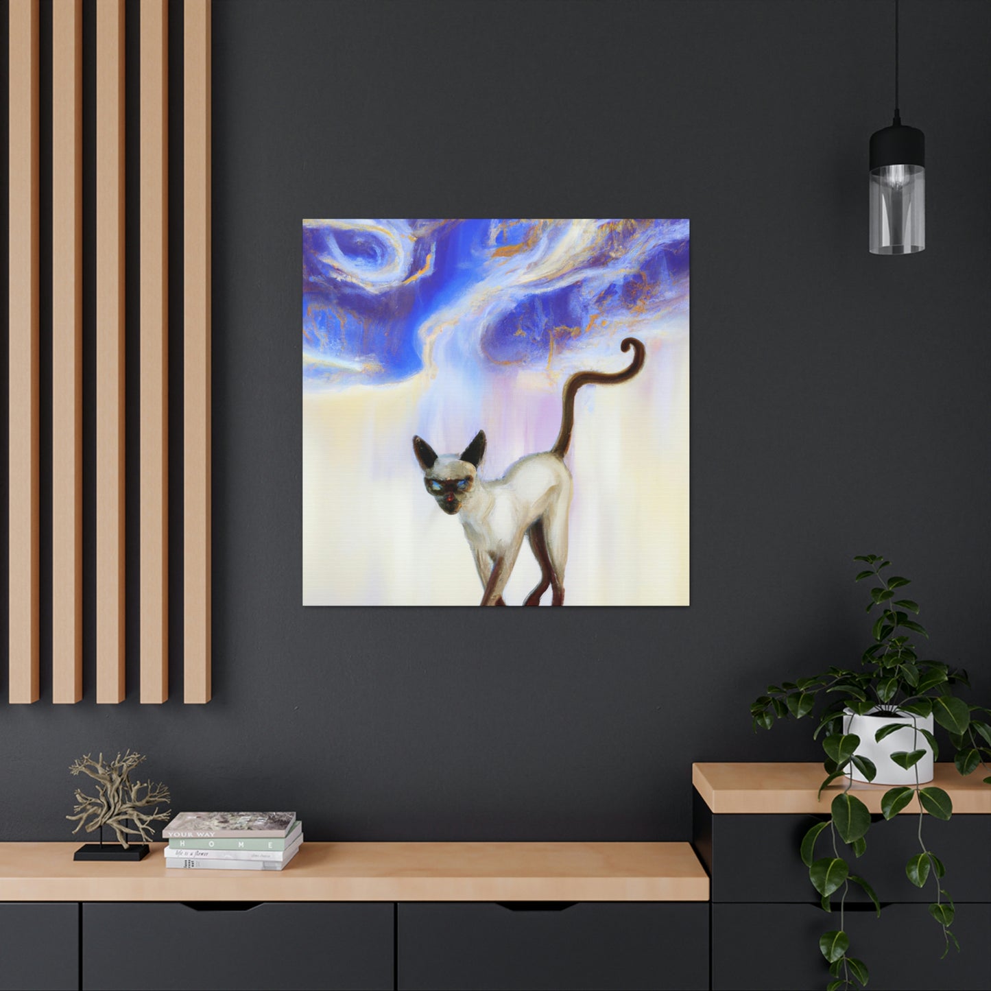 Siamese Abstraction Dance - Canvas