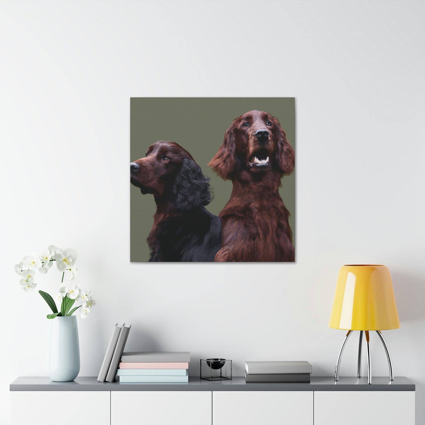 "A Simple Irish Setter" - Canvas