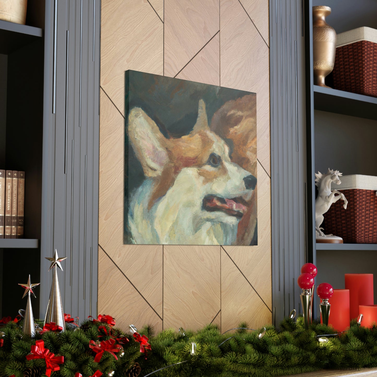 Corgi's Surreal Dream - Canvas