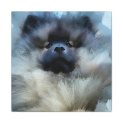 Keeshond in Abstract - Canvas