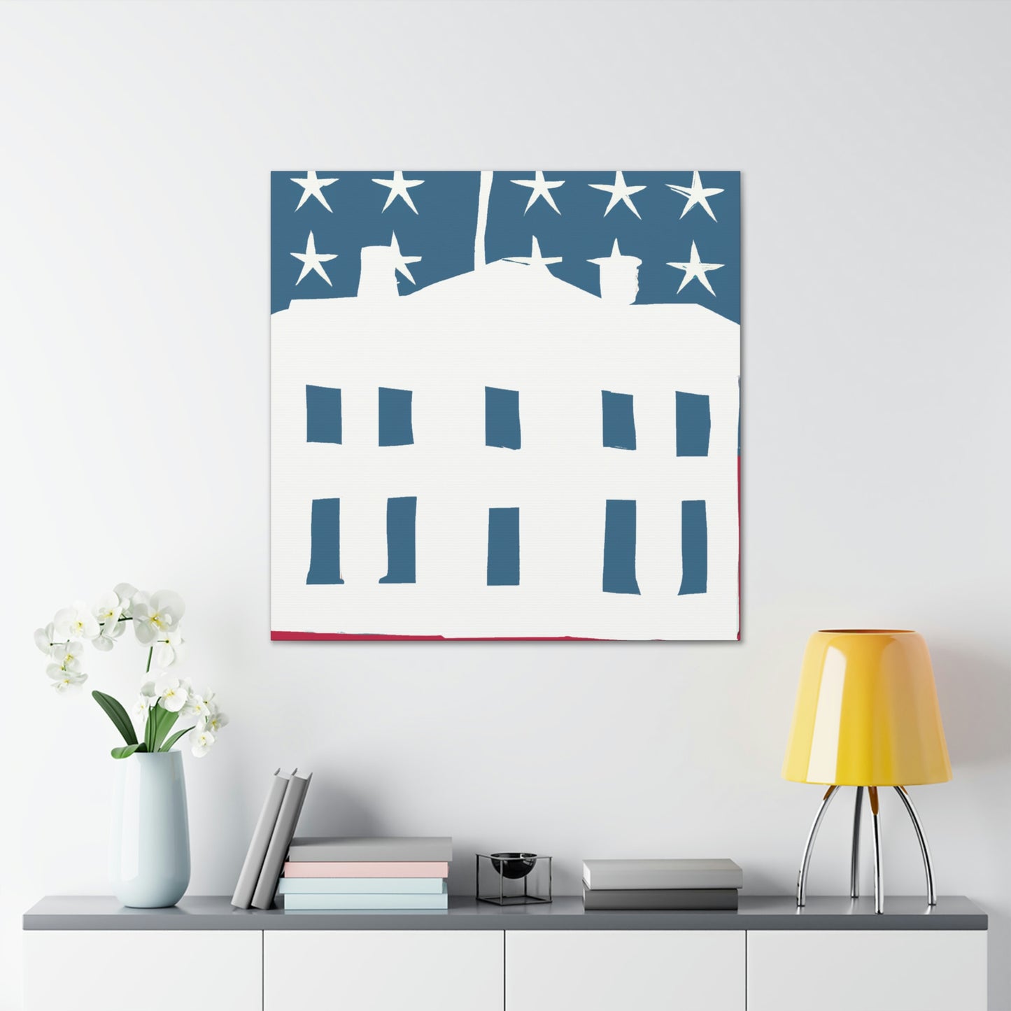 "White House Simplicity" - Canvas