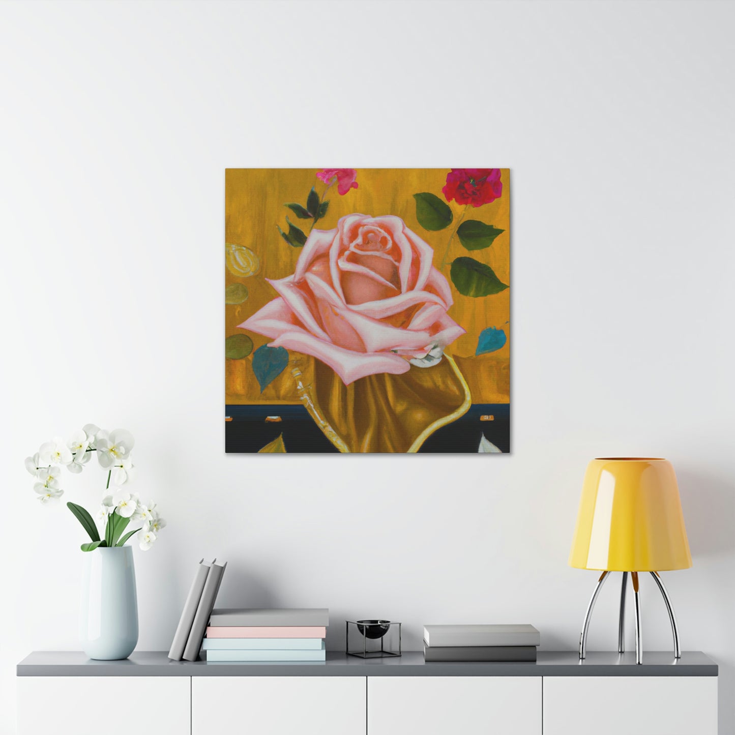 Rose in Radiance. - Canvas