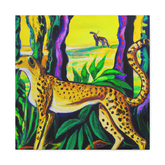 "Cheetah's Jazz Roar" - Canvas