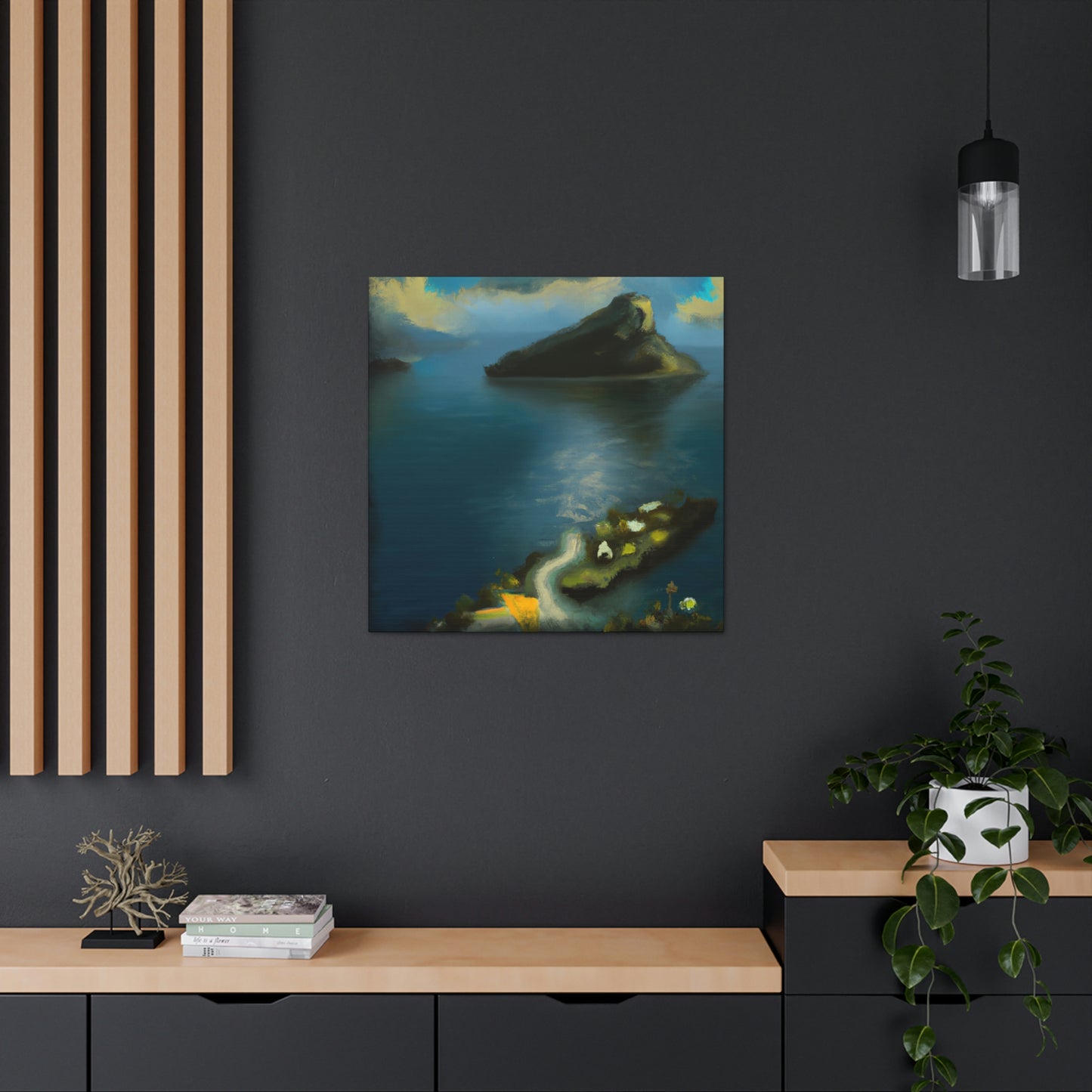 Island in Abstract Space - Canvas