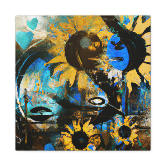 Love and Sunflowers - Canvas