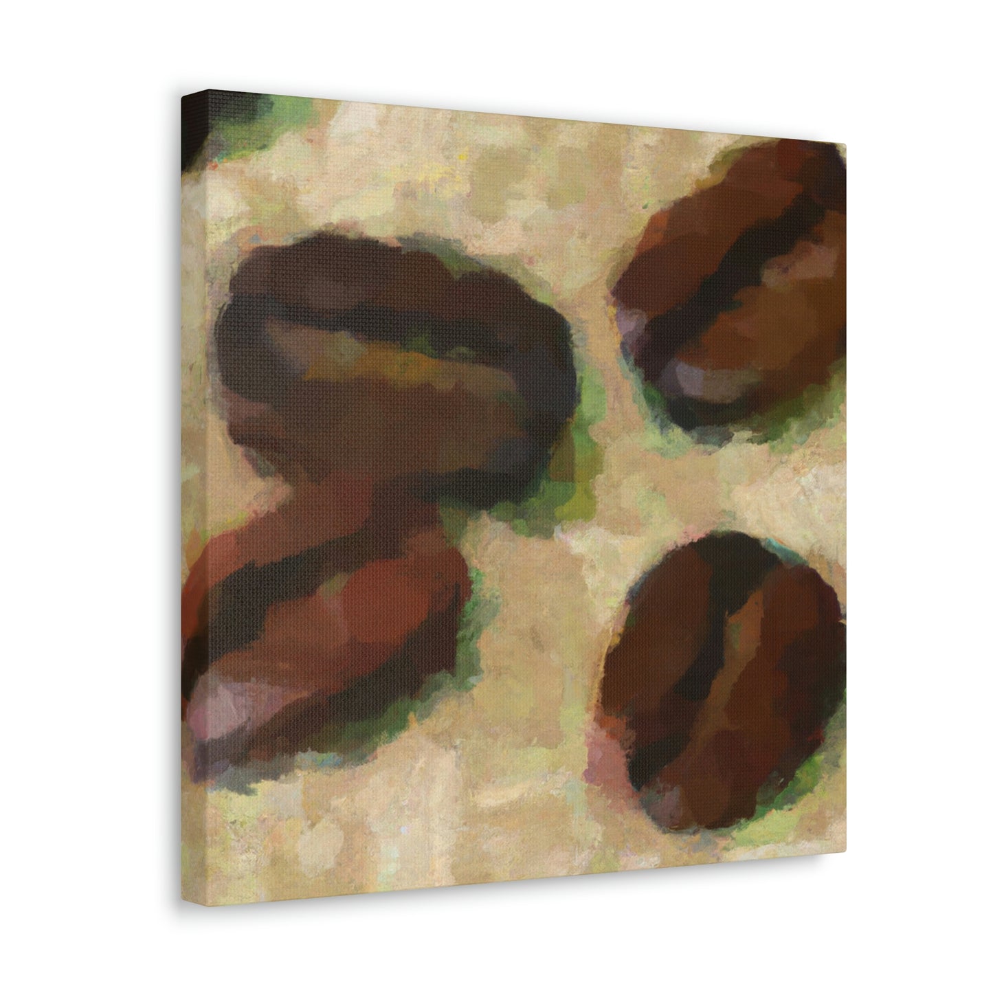 "Coffee Beans in Motion" - Canvas