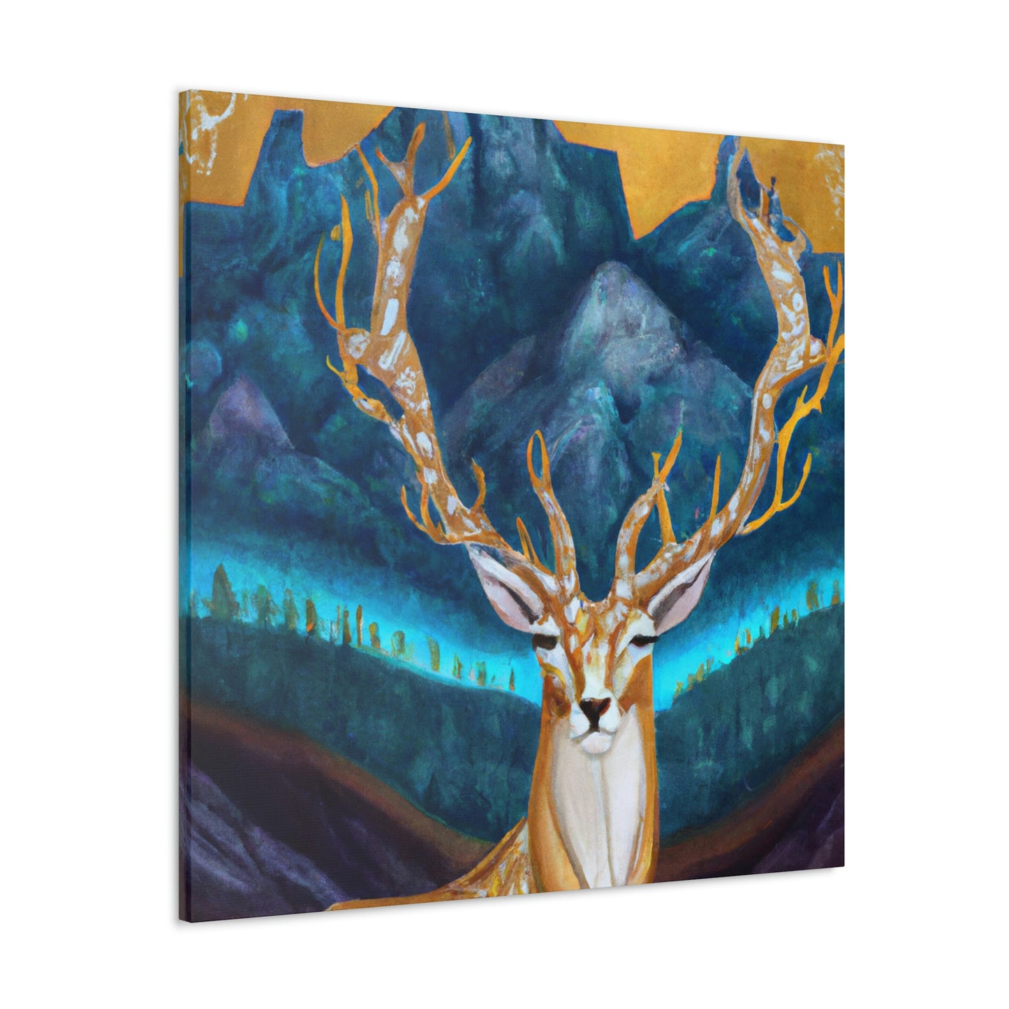 Deer in Deco Style - Canvas