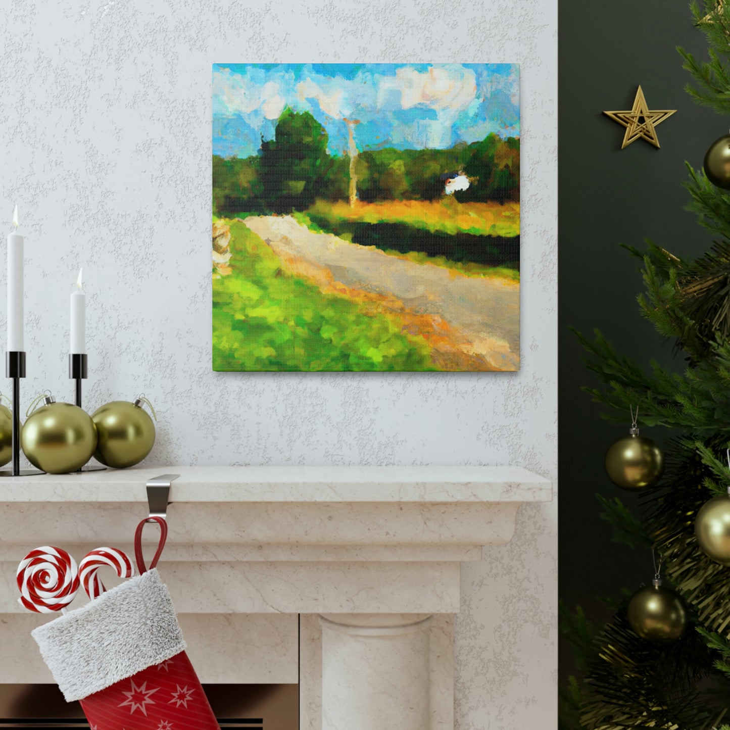 "Country Road Impressionism" - Canvas