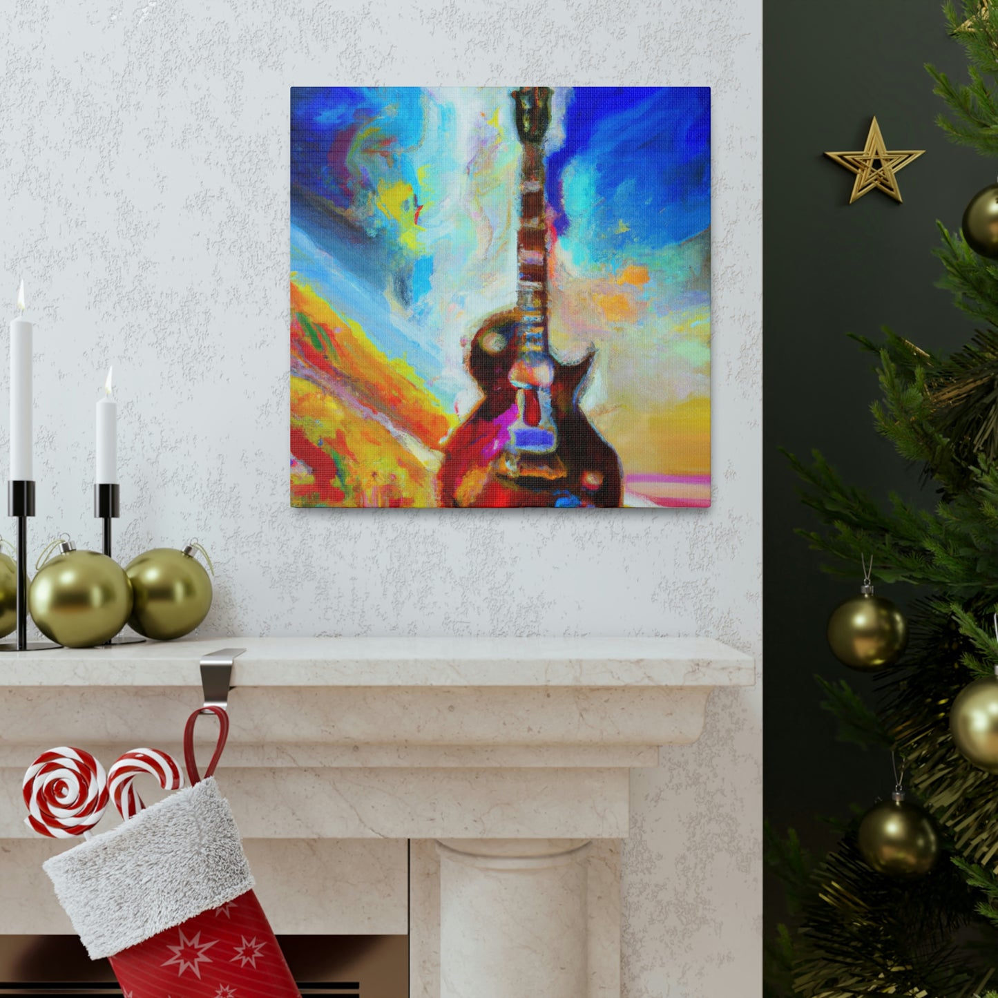 Gibson in Abstract Forms - Canvas