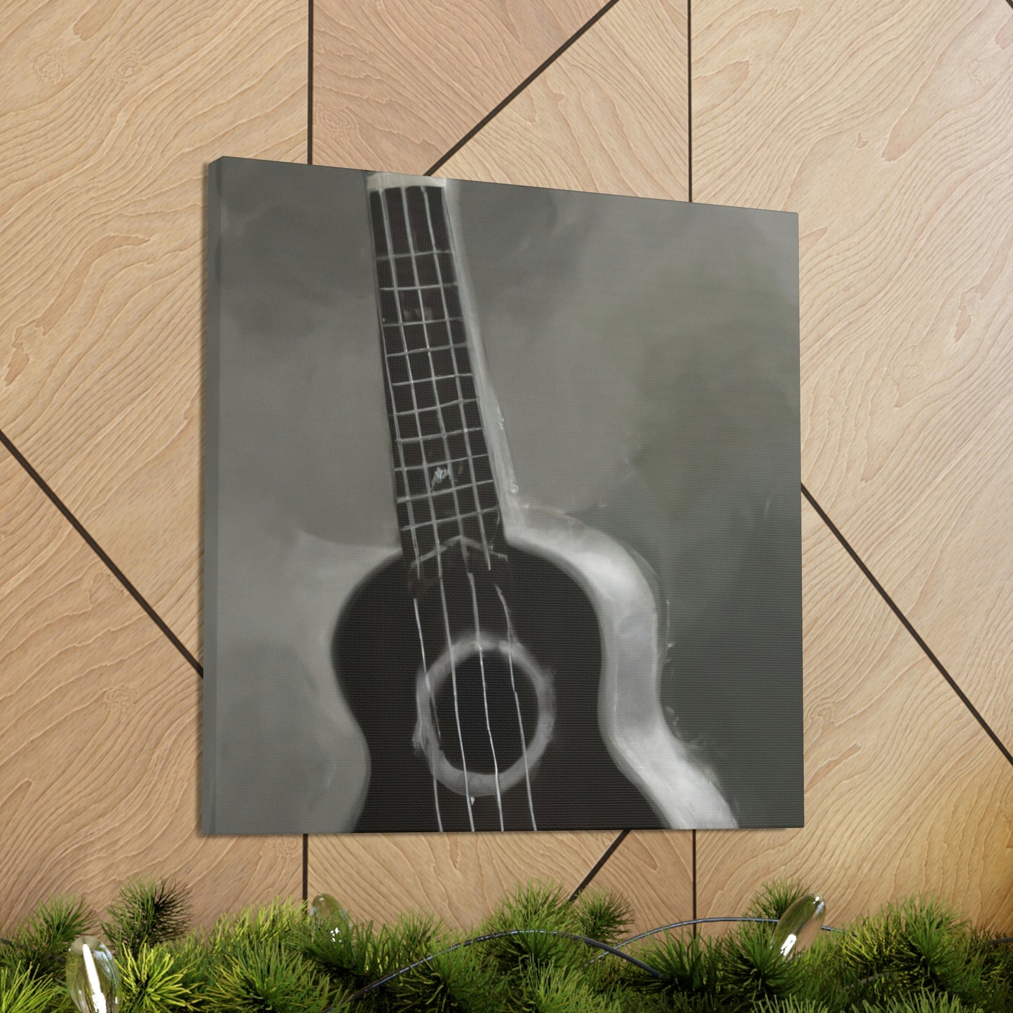 "Ukelele Night Serenade" - Canvas