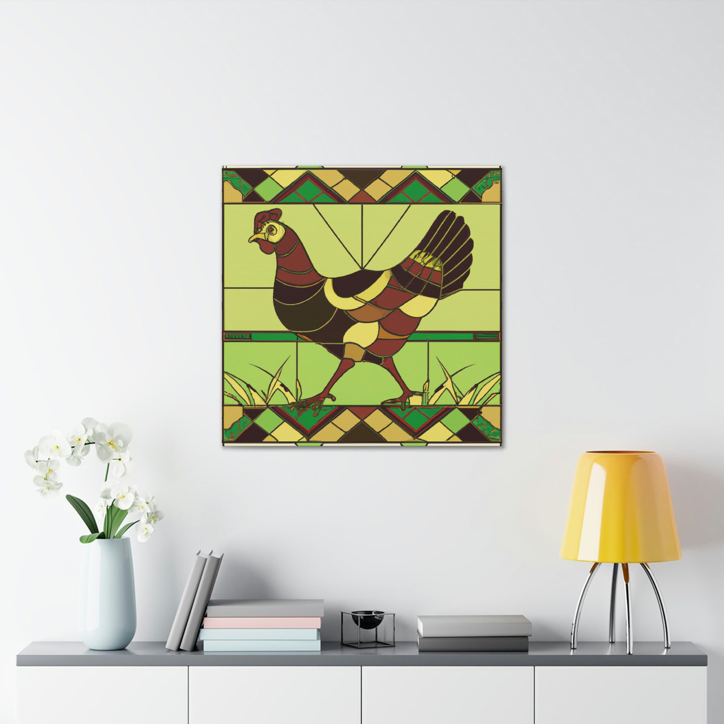 "Hen in the Roaring Twenties" - Canvas