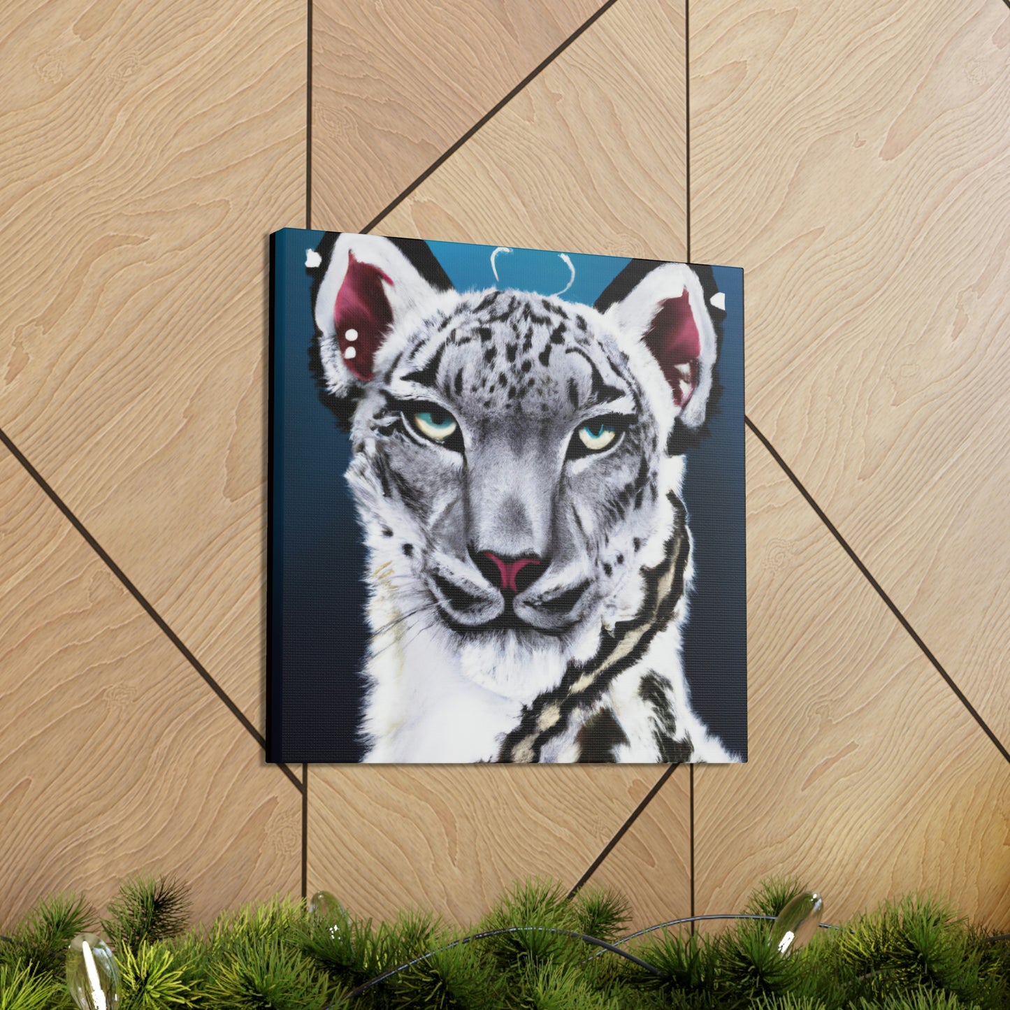 "Frozen Leopard Luxury" - Canvas