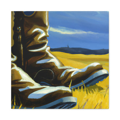 "Boots of Antiquity" - Canvas