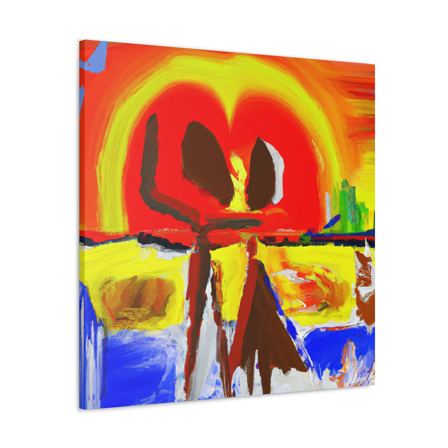 Love at Sunset - Canvas