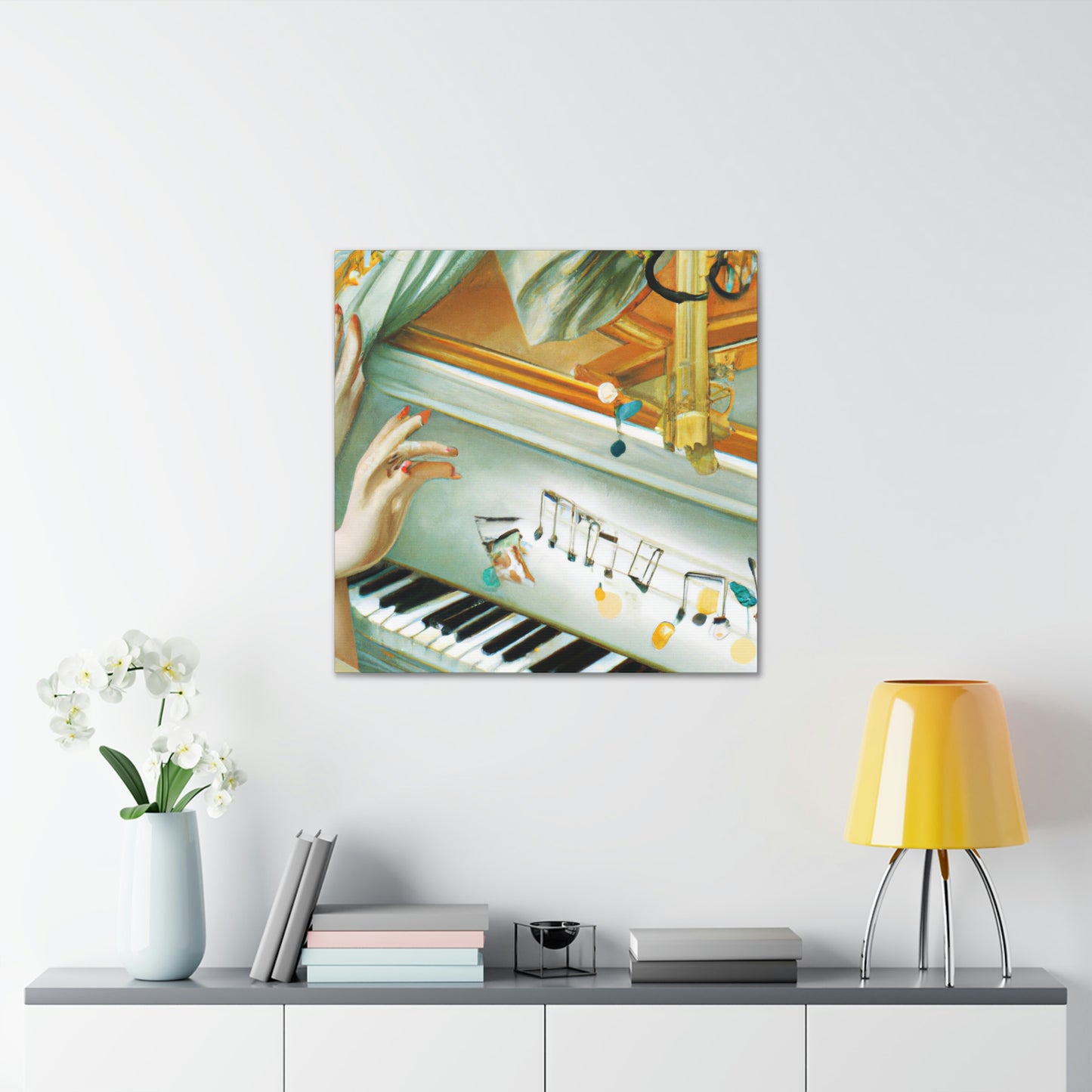 "Piano in the Clouds" - Canvas