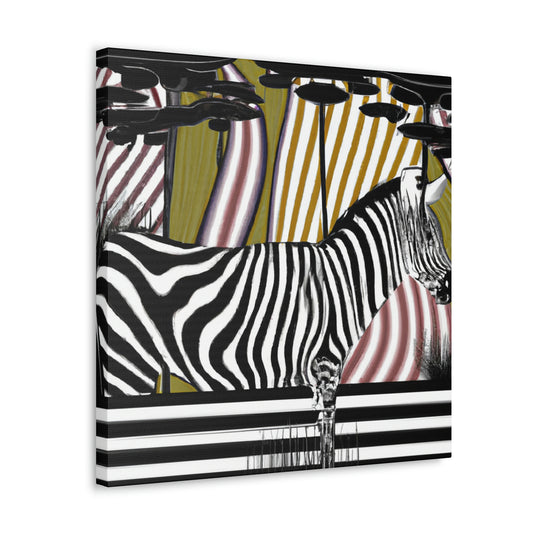 "Zebra Striped Splendor" - Canvas