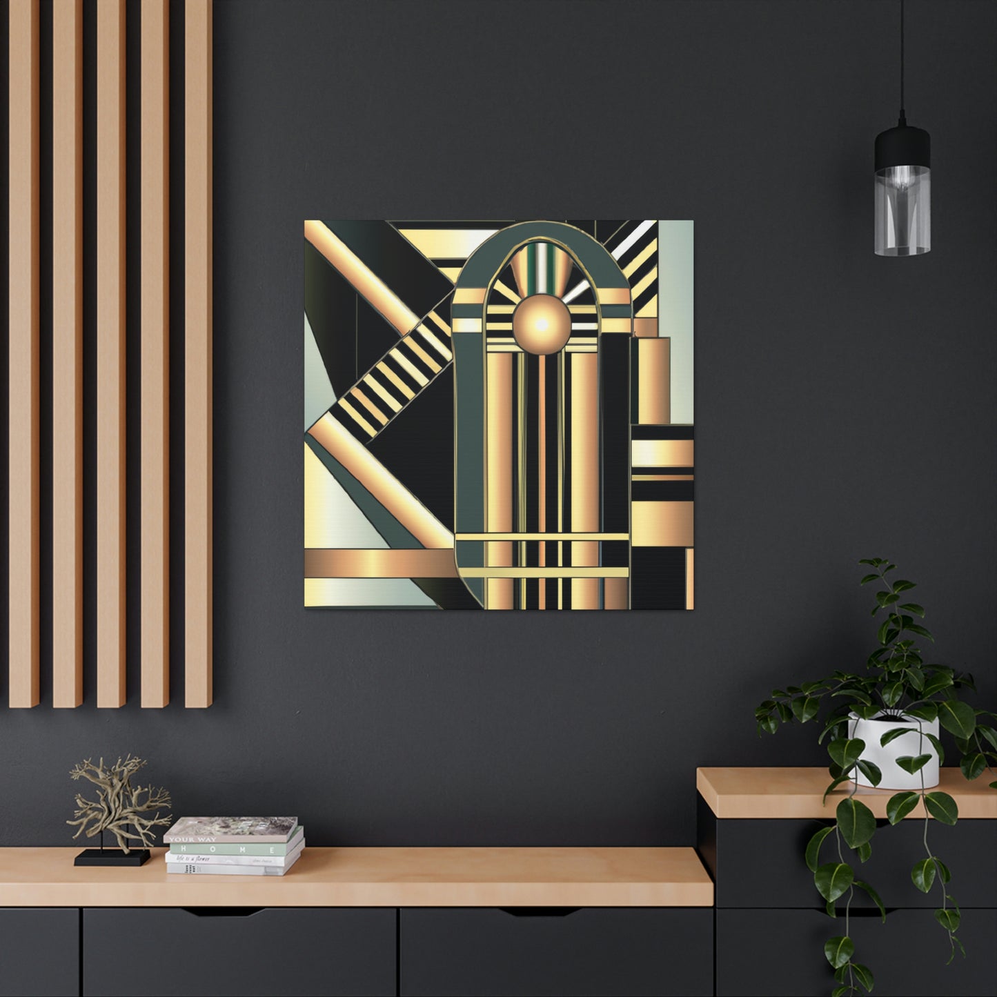 "Striking Art Deco Glory" - Canvas