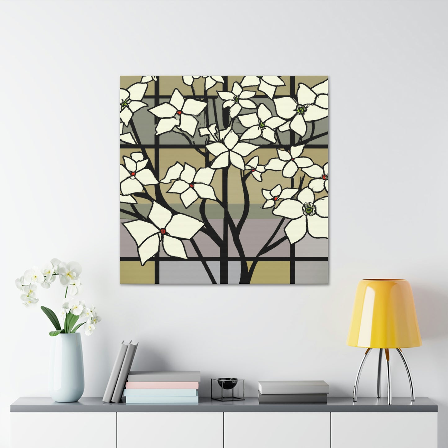 "Spear of Dogwood Blossoms" - Canvas