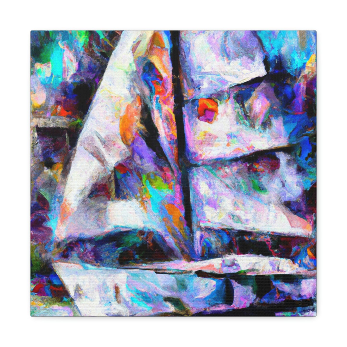 Sailboat in Abstraction - Canvas