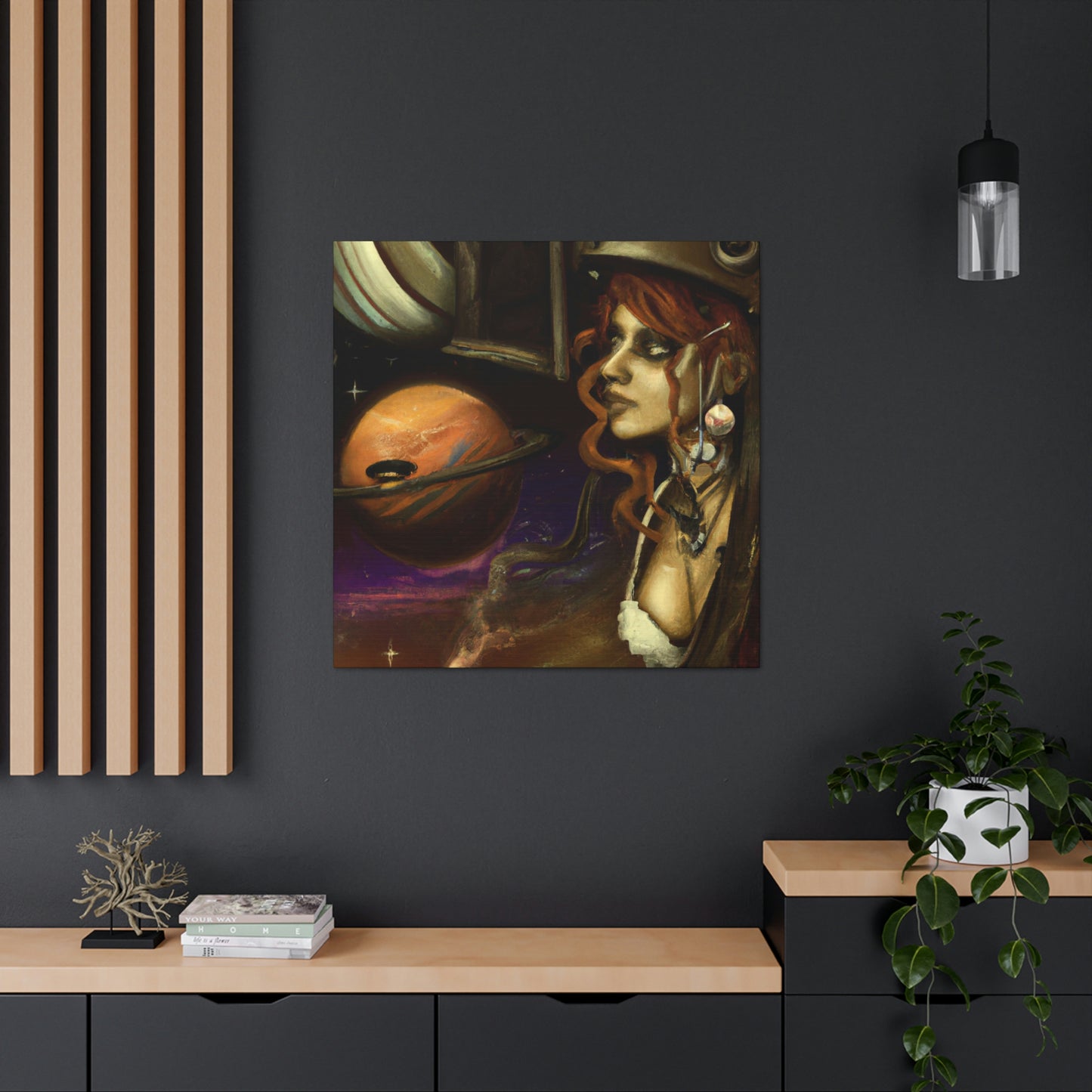 Venus in CogsDress - Canvas