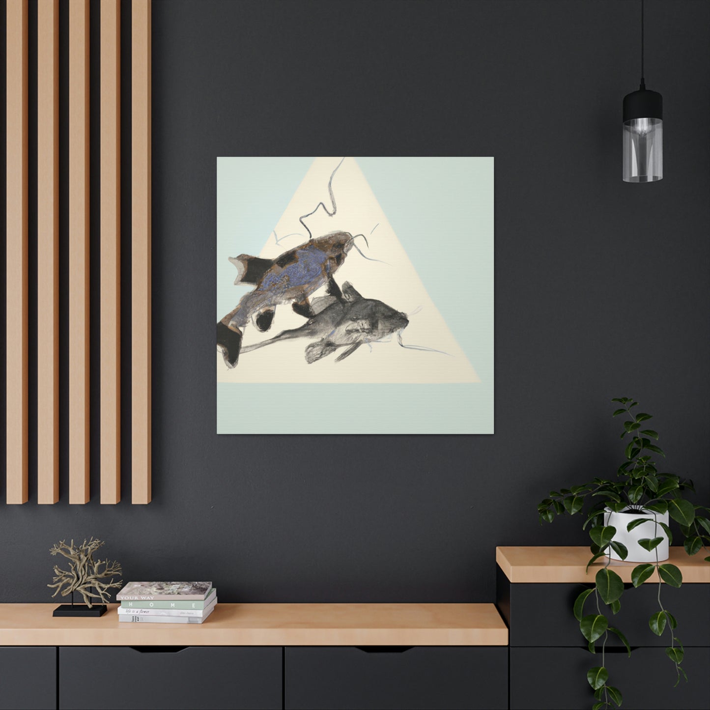 Corydoras Catfish Minimalism - Canvas