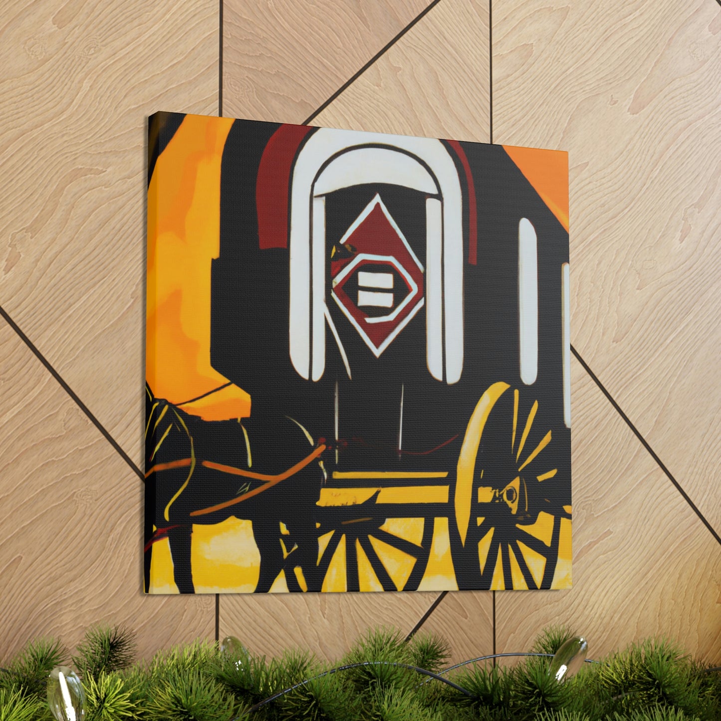 "Roaring Chuck Wagon" - Canvas