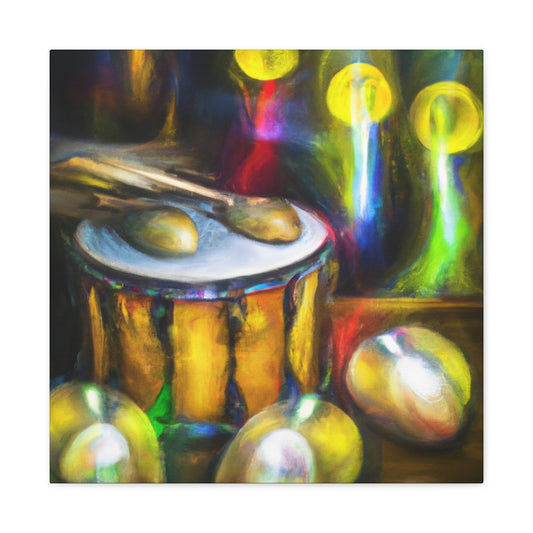 Bongos in Moonlight. - Canvas