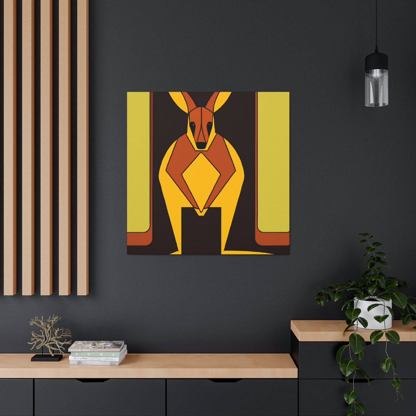 "Waltzing Wallaby Wonders" - Canvas