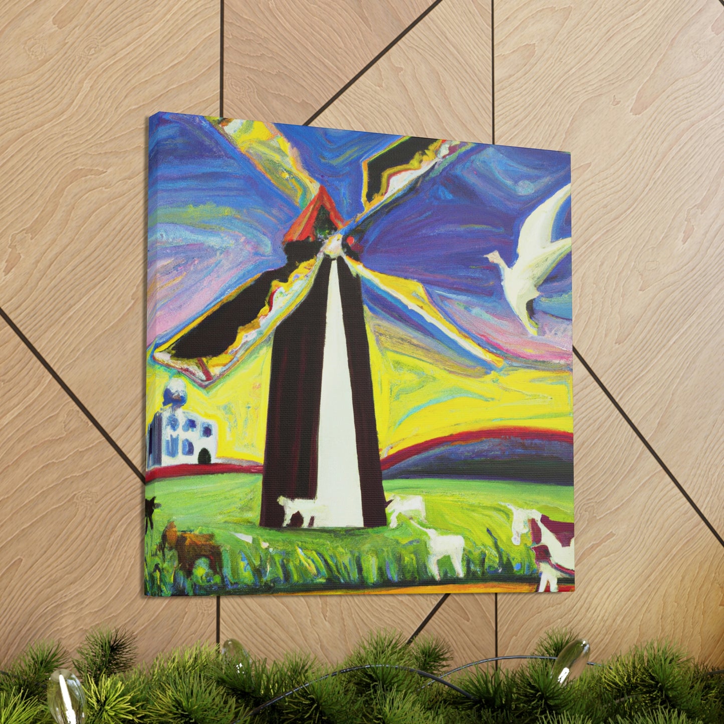 "Windmill in Dreamland" - Canvas