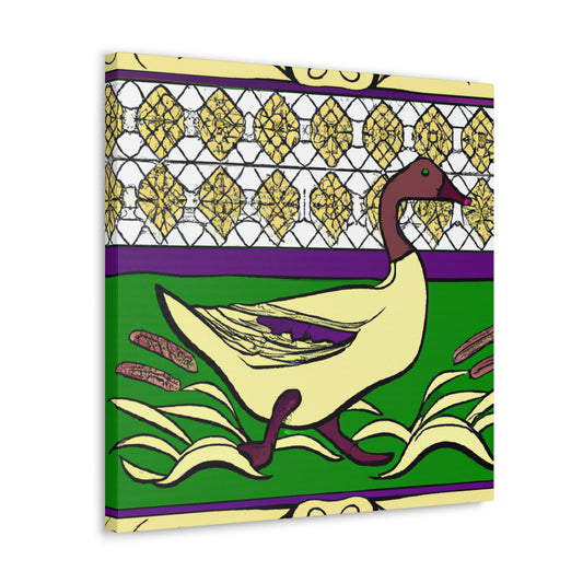 "Duck in Art Nouveau". - Canvas