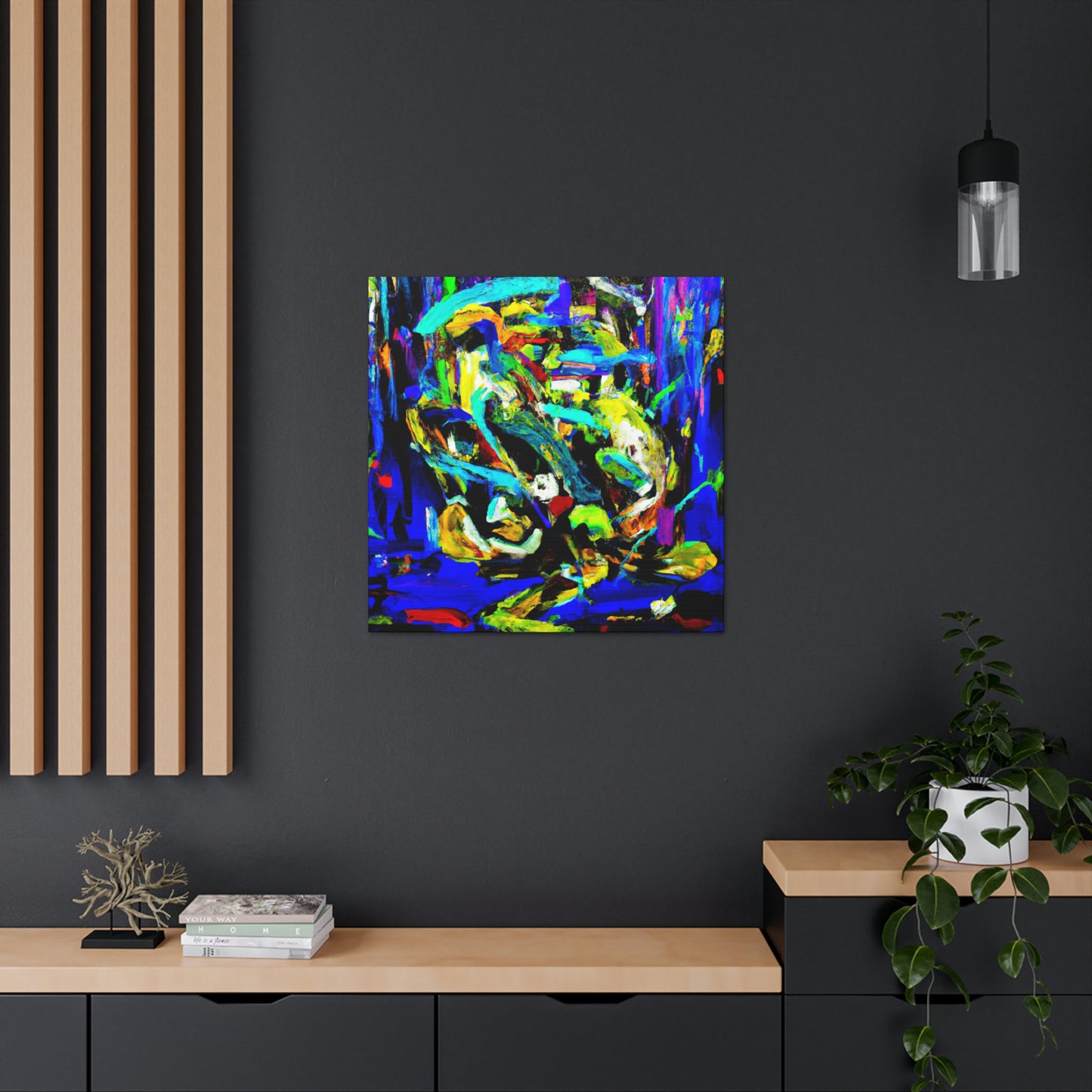 A Blue Symphony Breezes - Canvas