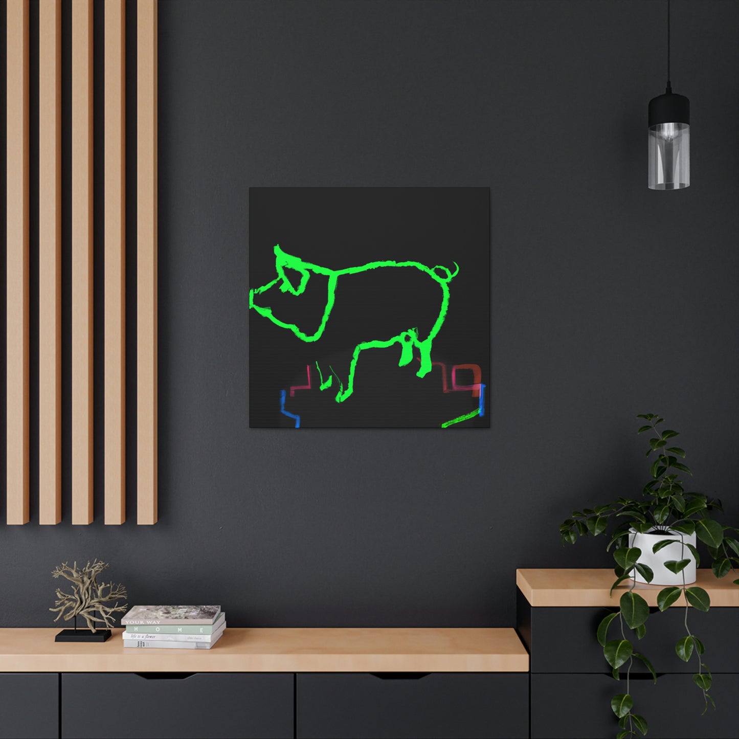 "Pig with Paunchy Pride" - Canvas