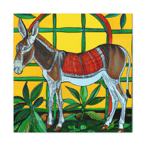 "Donkey in Art Nouveau" - Canvas