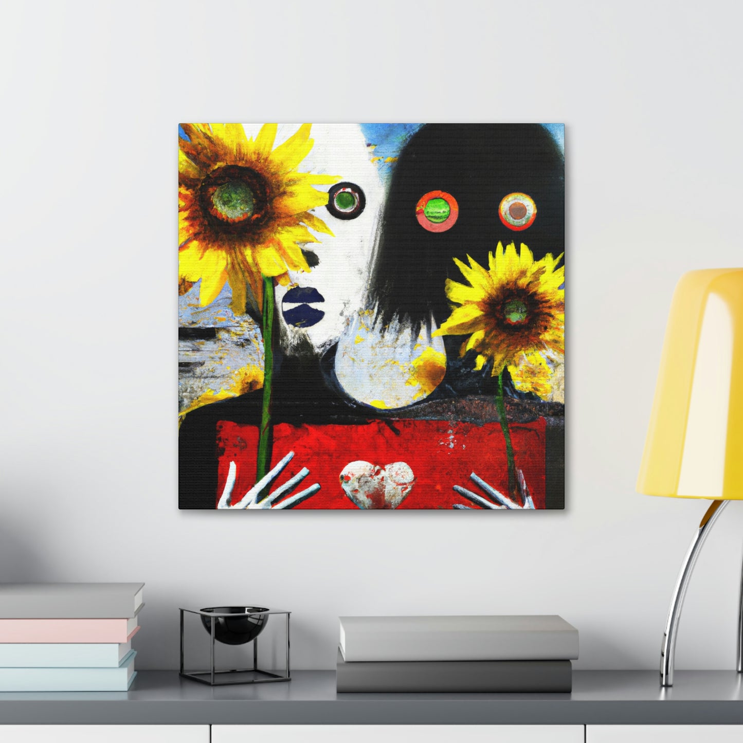 "Love and Sunflowers Bloom" - Canvas