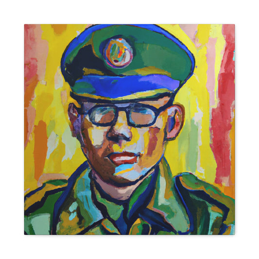 Soldier of Colorful Valor - Canvas